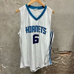 Charlotte Hornets Adult Side Stripe Swarm #6 Jersey Shirt XL Retro Basketball NC